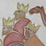 Heilige Drei Könige - Leinwand, Acryl, glasiertes Steinzeug